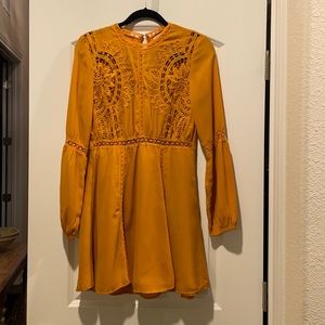 Marigold, Crochet detail knee length dress